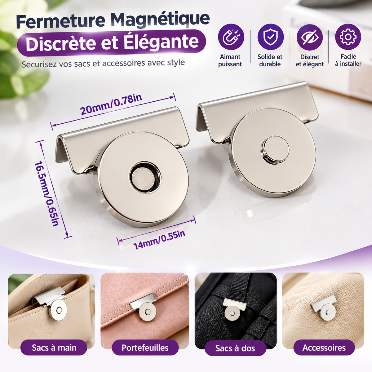 Bouton Magnétique Textile™