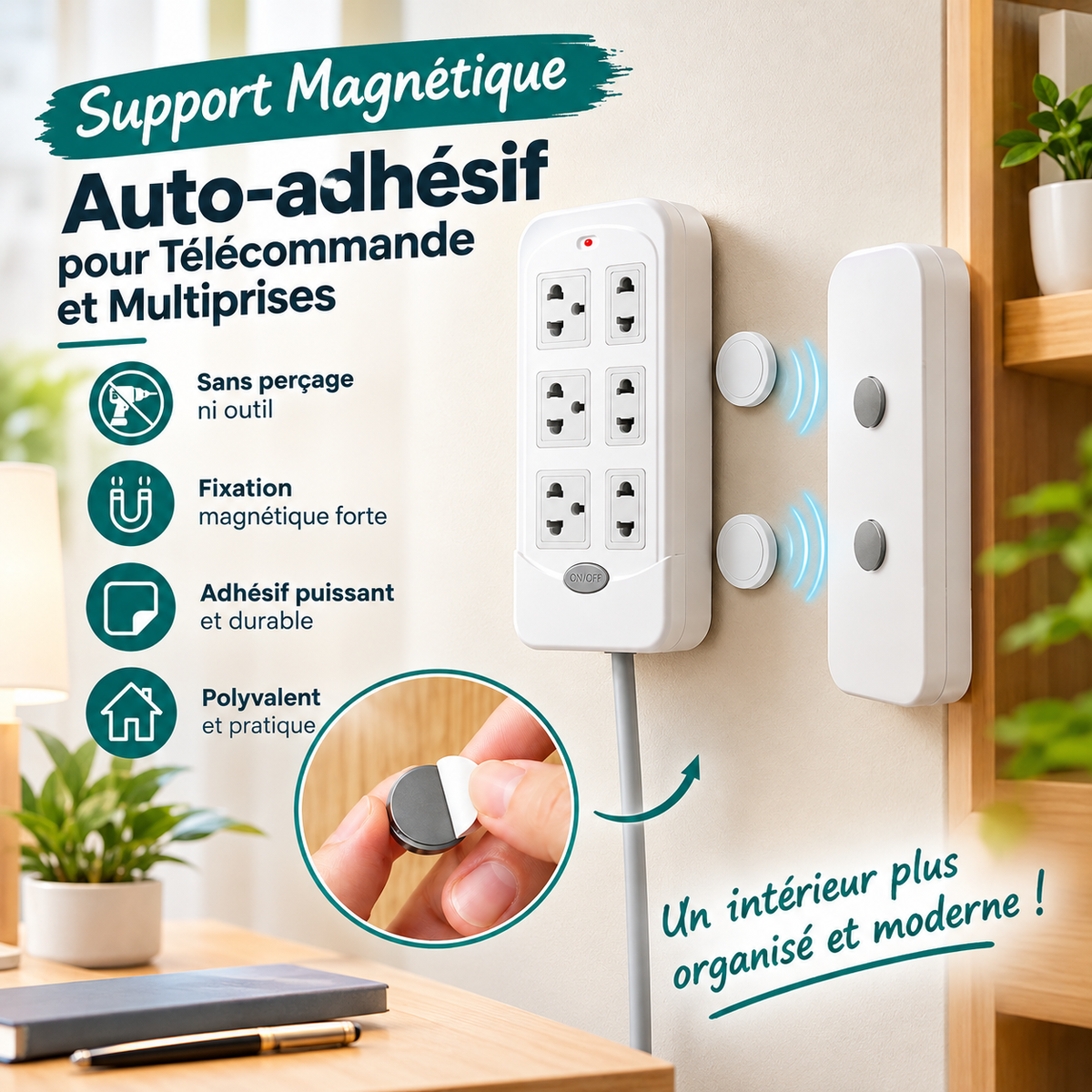 Support Magnétique Mural