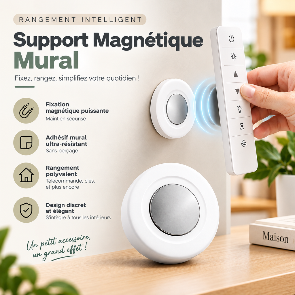 Support Magnétique Mural
